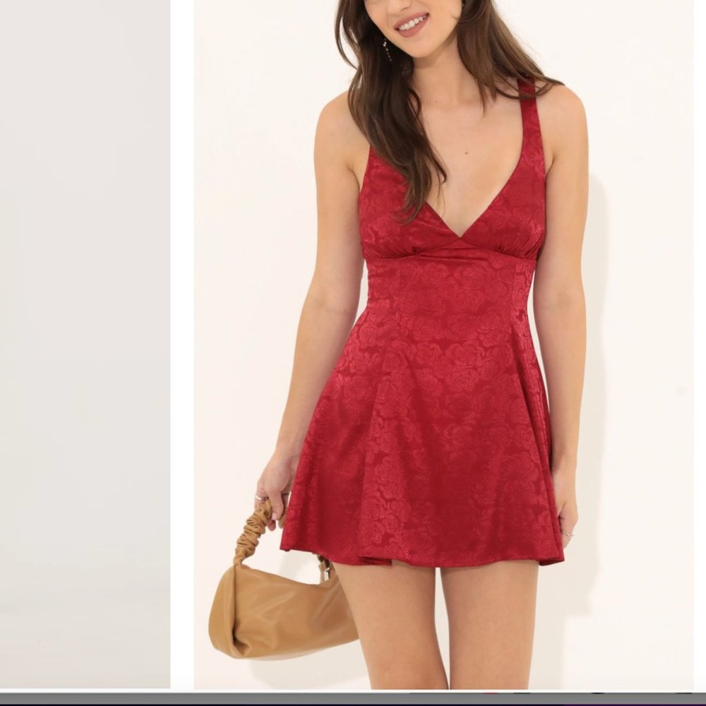 Lucy in the Sky Sherice Jacquard A-Line Mini Dress